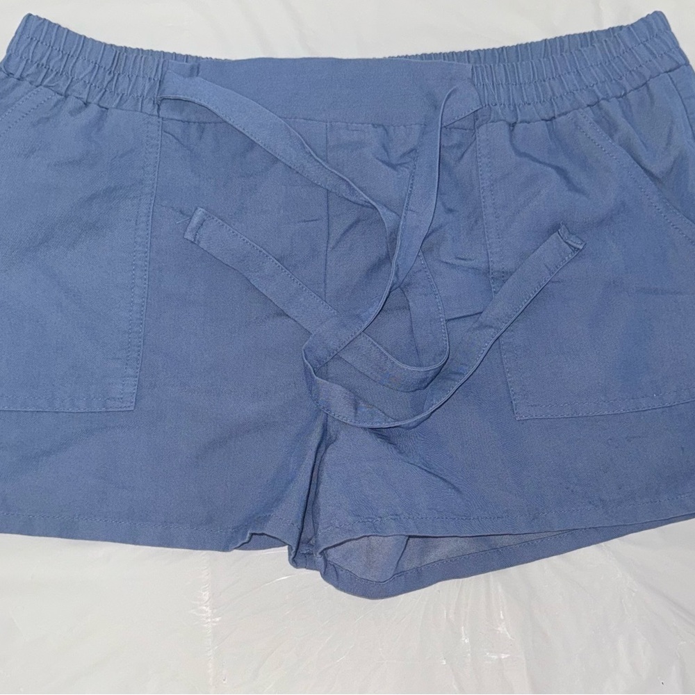 Joe Benbasset Light Blue Drawstring Athletic Shorts